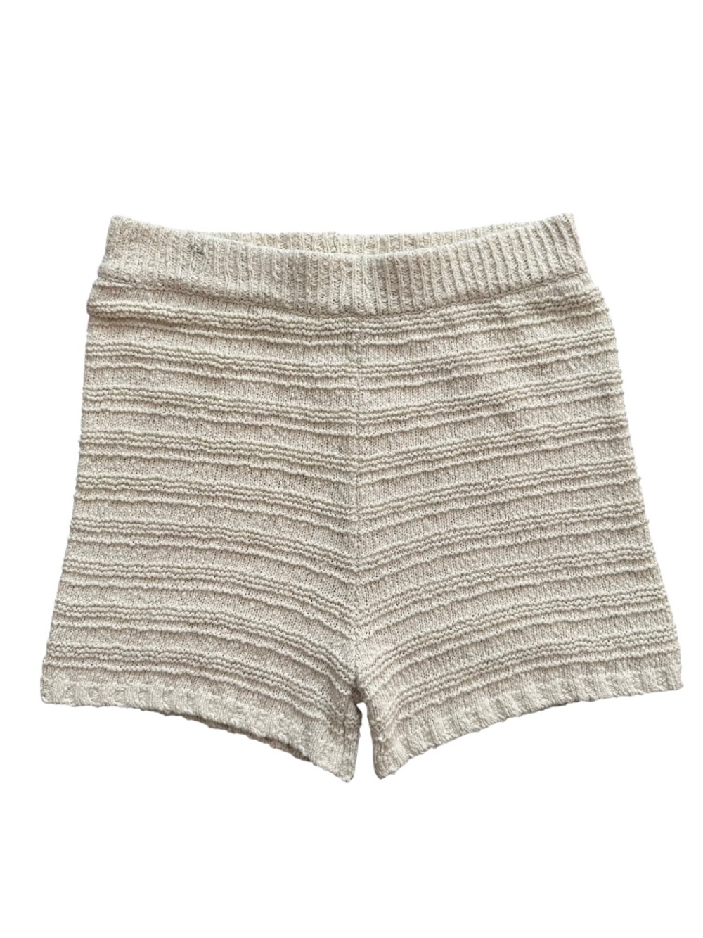 Free People Beach Carter Sweater Knit Shorts Textured Women's Size M Coquette